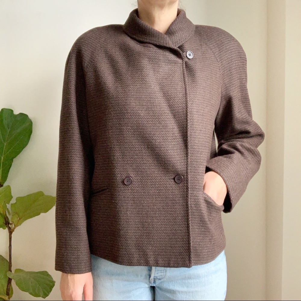 VINTAGE Mister Leonard Blazer Jacket Brown Tan Wool 8 - Picture 10 of 10